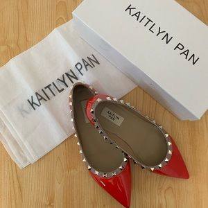 Kaitlyn Pan studded flats